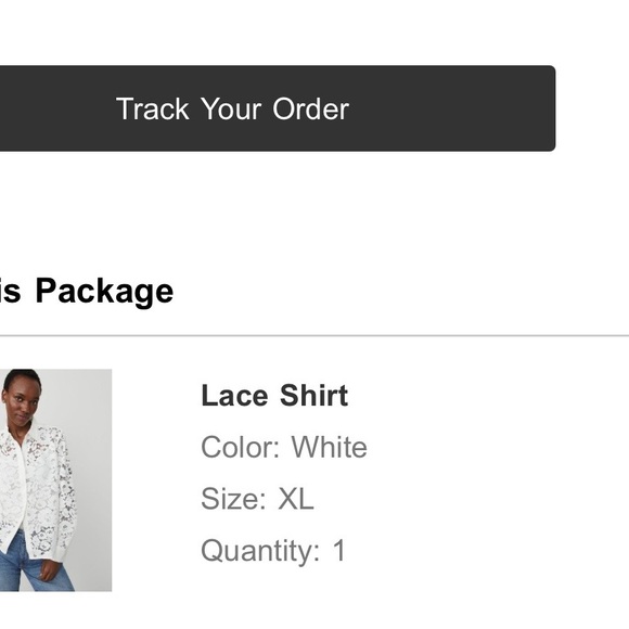 Ann Taylor White Lace Button-Up Blouse - Picture 6 of 12